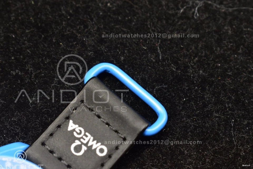 Swatch Neptune Omega on Quartz Moonwatch to Strap x Mission Nylon Bioceramic 0126